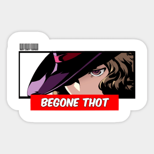 P5 BegoneThot Sticker